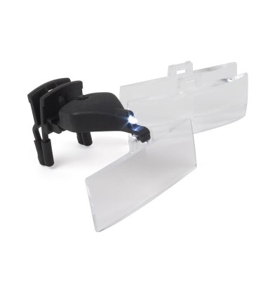 LUPAS BINOCULARES CON PINZA PARA GAFAS 3 LENTES 1,5x- 2,5x - 3,5x