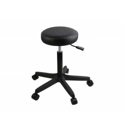 DURSTON PADDED STOOL 52-70CM WITH WHEELS